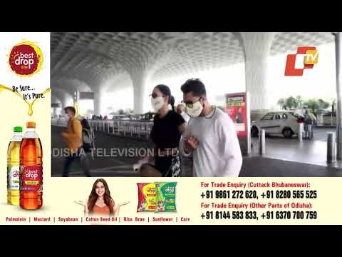 Gauahar Khan And Zaid Darbar Get Papped At Mumbai Airport In Athleisure And Masks