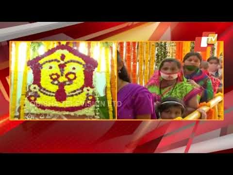 Devotees Throng To Get Darshan Of Maa Budhi Thakurani In Berhampur Amid Covid-19 Guidelines