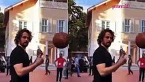 Oyuncu Birkan Sokullu’dan basketbol molası!