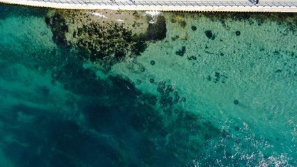 Üsküdar'da denizin dibi araç lastiği doldu