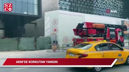 Taksim AKM’de korkutan yangın
