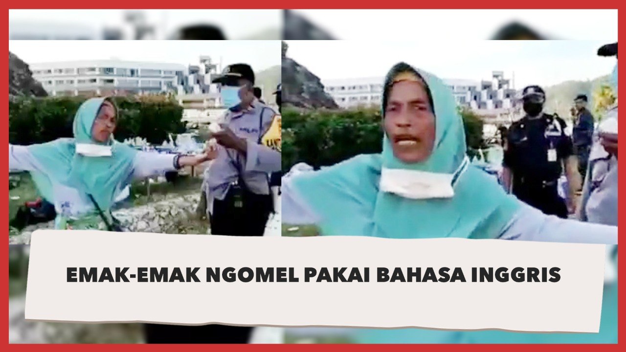 Emak-emak Ngomel Pakai Bahasa Inggris saat Disuruh Pulang