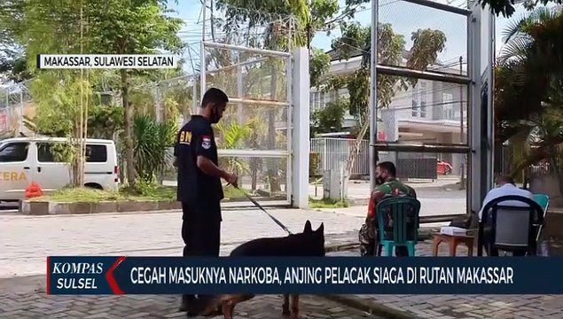 Cegah Masuk Narkoba, Rutan Makassar Dijaga Anjing Pelacak
