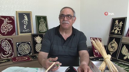 Görenler ekin sapı olduğuna inanamıyor...Sapı sanata dönüşüyor