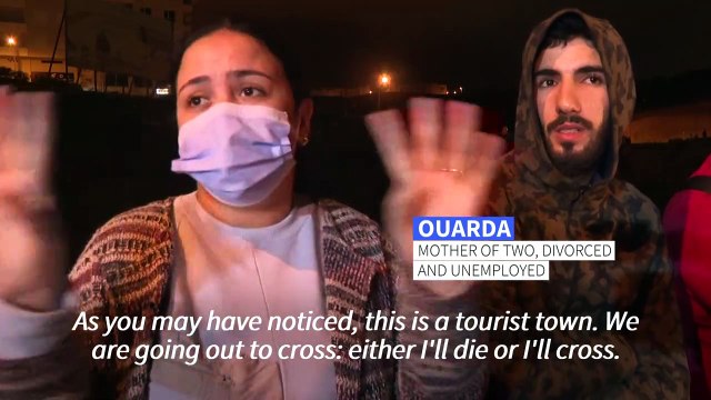 Staying here scares me : Migrants flock into Spanish Africa enclave from Morocco in record numbers