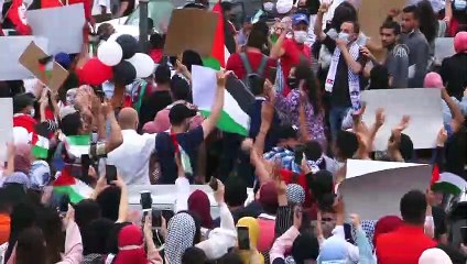 SAFAKES - İsrail'in Filistinlilere yönelik saldırıları Tunus'ta protesto edildi