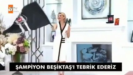 Şampiyon Beşiktaş'ın futbolcularından Esra Erol'a sürpriz!