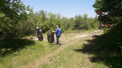 Son dakika haber... Sapanca Gölü kıyısındaki ormana dökülen atıklar temizlendi