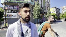 RAMALLAH - Filistinliler İsrail'in saldırılarına tepki için greve gitti