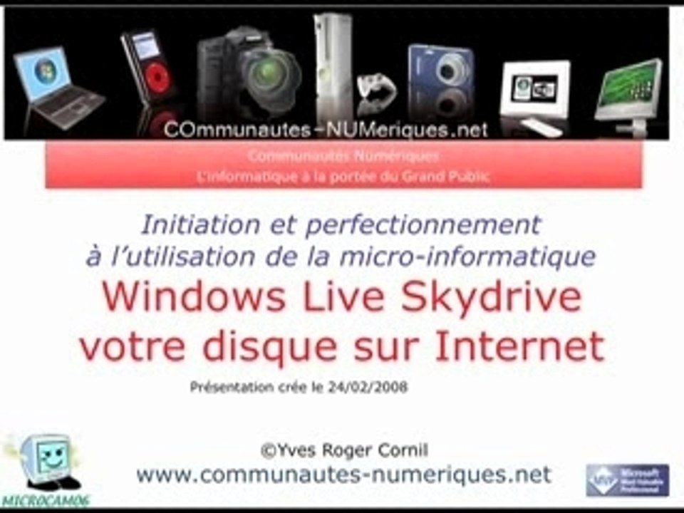 SkyDrive votre disque sur Internet - 1 et 2