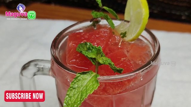 Watermelon Mojito Recipe | Watermelon Mojito in Telugu | (Summer Drinks) | Mojito Mocktails Drinks | Maguva tv