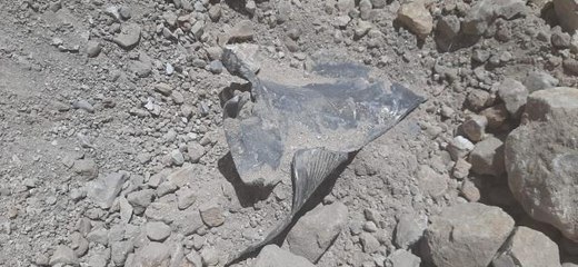 Lübnan'a düşen roket parçaları görüntülendi