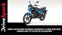 Hero MotoCorp Extends Warranty & Free Services Period Due To COVID-19 Lockdown