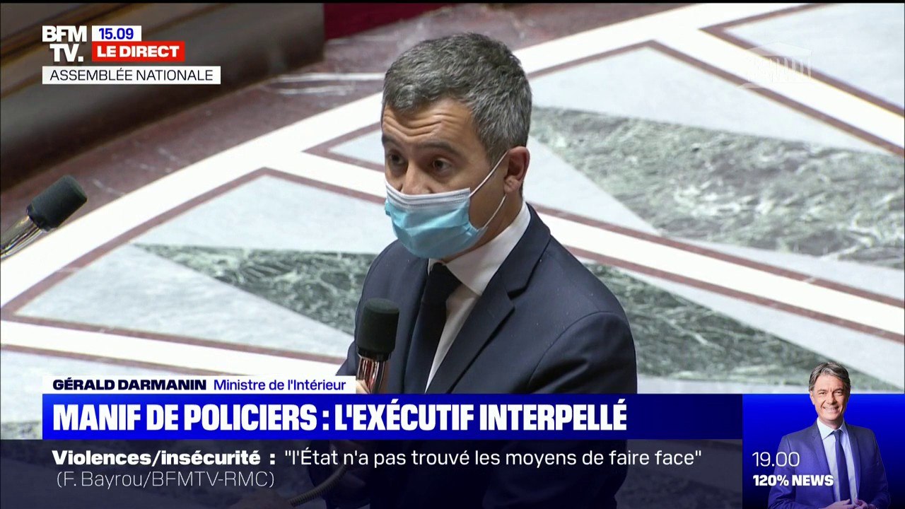 Manifestation des policiers: Gérald Darmanin souligne l'importance de "soutenir la police tout le temps et à tout moment"
