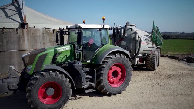 Epandage lisier 2021 - Fendt 824 + tonne Pichon & Lemken Rubin 9