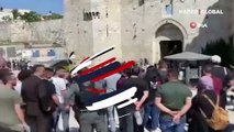 İsrail polislerinden Şam Kapısı'nda Filistinlilere müdahale