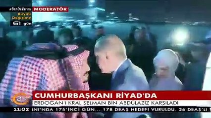 Reis-i Cumhur Suudi Arabistan'da böyle karşılandı!