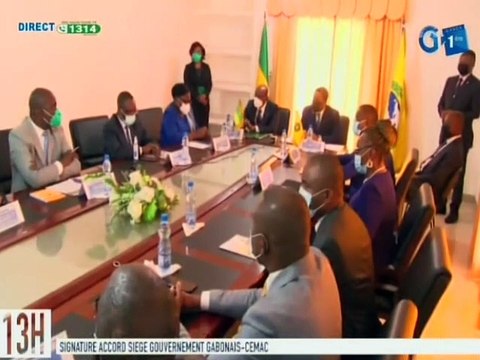 RTG - Signature d’accord du siège de l'ISTA entre le gouvernement Gabonais et la CEMAC