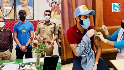 Indian cricketer Karn Sharma receives first dose of COVID-19 vaccine