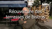 Réouverture des terrasses de bistros