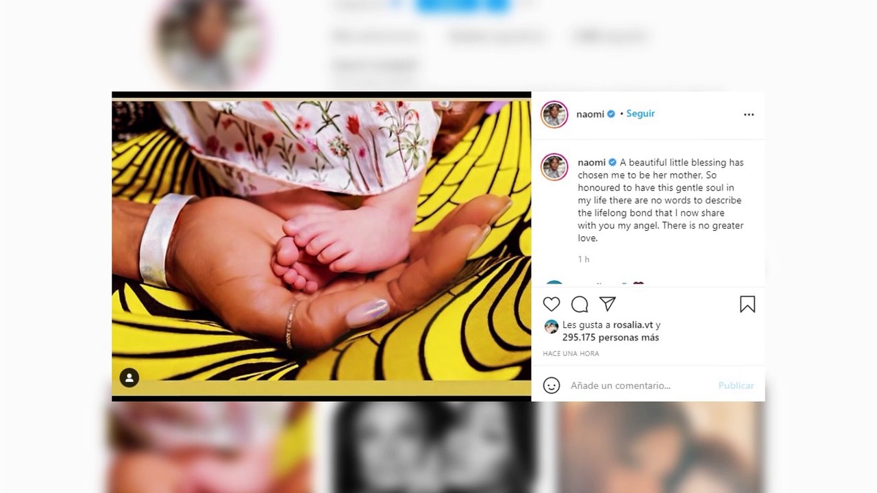 Naomi Campbell se convierte en madre por primera vez a los 50 años