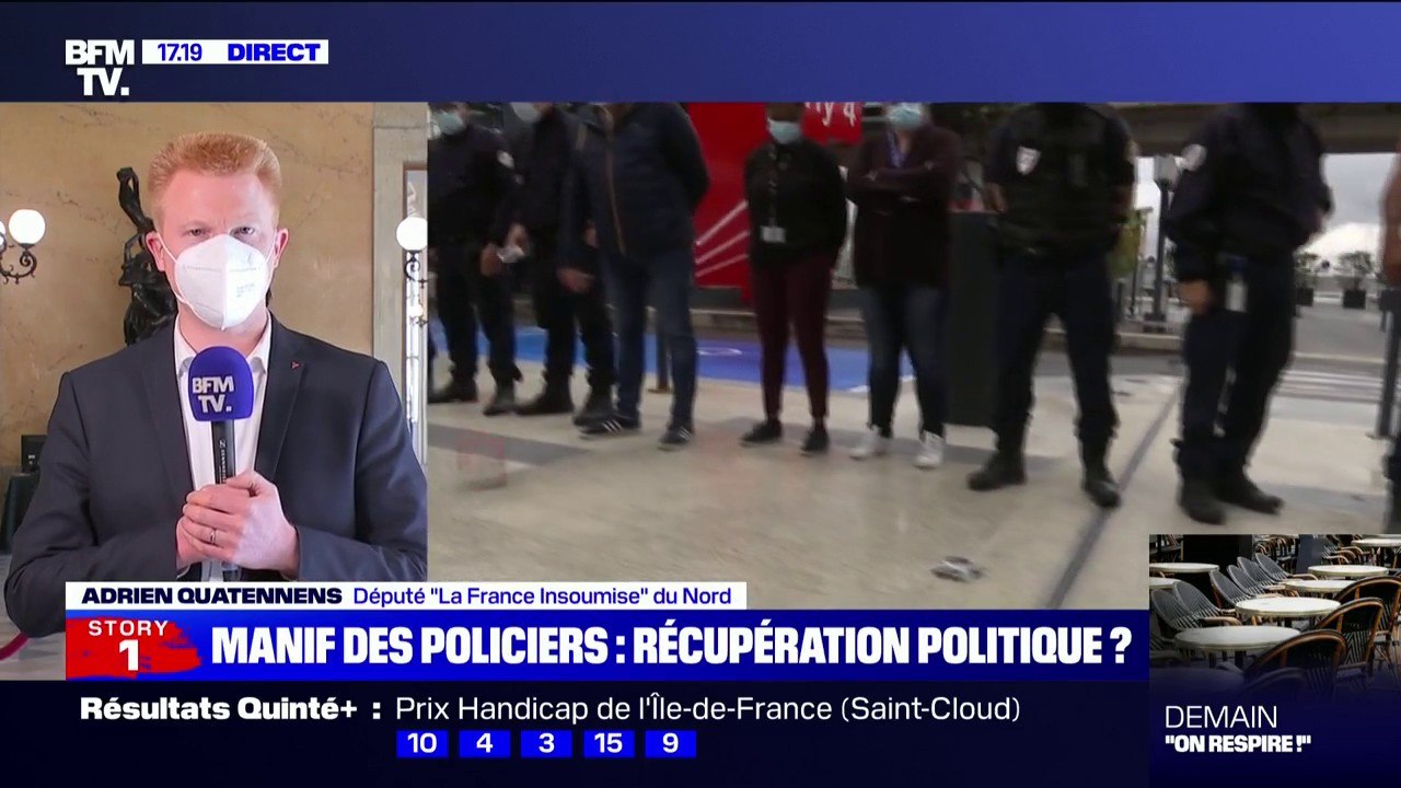 Manifestation des policiers: Adrien Quatennens dénonce une "manœuvre qui vise à faire pression sur l'institution judiciaire"