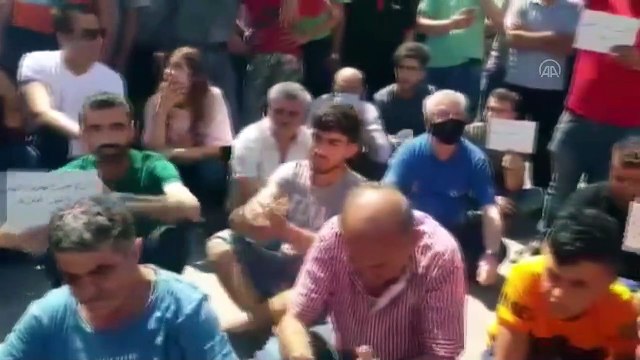 HASEKE - Suriye'de YPG/PKK'nın işgalindeki bölgelerde yakıt fiyatlarının artması protesto edildi