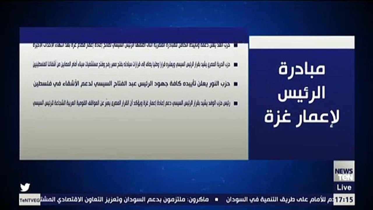مبادرة الرئيس  لإعادة إعمار غزة