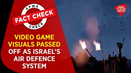 Fact Check: Video game visuals passed off as Israel’s air defence system