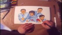 Dibujando a Los 4 Dragones  de ARTES MARCIALES de China Jet Li Bruce Lee DonnieYen Jackie Chan