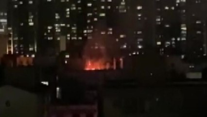 학원 건물 옥상에서 불...변압기 과열 추정 / YTN
