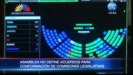 Asamblea Nacional no logra consenso para designar a secretarios