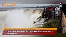 Cientos de turistas recorren el paseo Garganta del Diablo