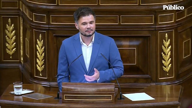La advertencia de Rufián sobre el aumento del gasto en Defensa: Más soldados, menos enfermeros; más tanques, menos hospitales