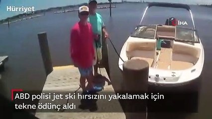 ABD polisi jet ski hırsızını yakalamak için tekne ödünç aldı