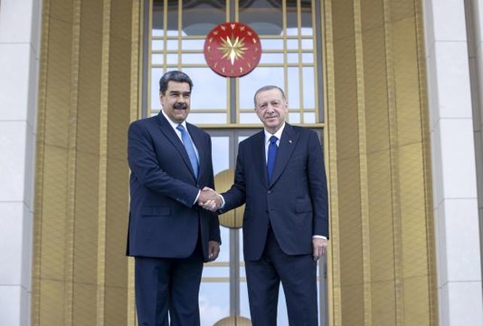 Cumhurbaşkanı Erdoğan, Venezuela Devlet Başkanı Maduro'yu resmi törenle karşıladı