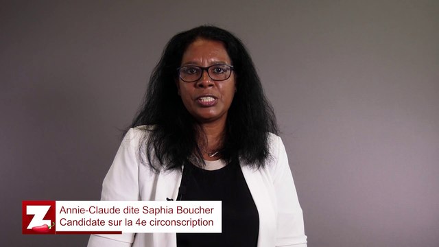 Législatives 2022 : Le programme d'Annie-Claude Dite Saphia Boucher (4e circonscription)