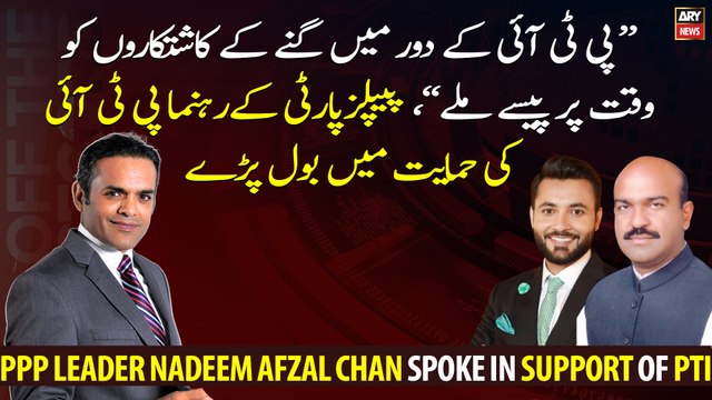 PPP leader Nadeem Afzal Chan spoke in support of PTI