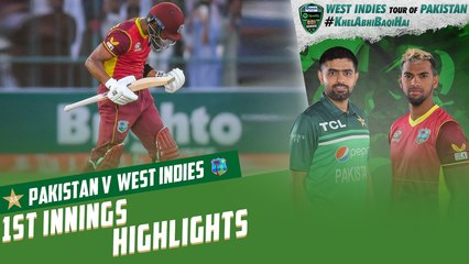 1st Innings Highlights | Pakistan vs West Indies | 1st ODI 2022 | PCB | MO2T