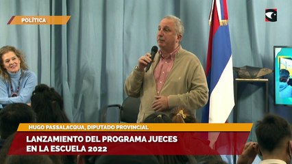 Lanzamiento del programa jueces en la escuela 2022