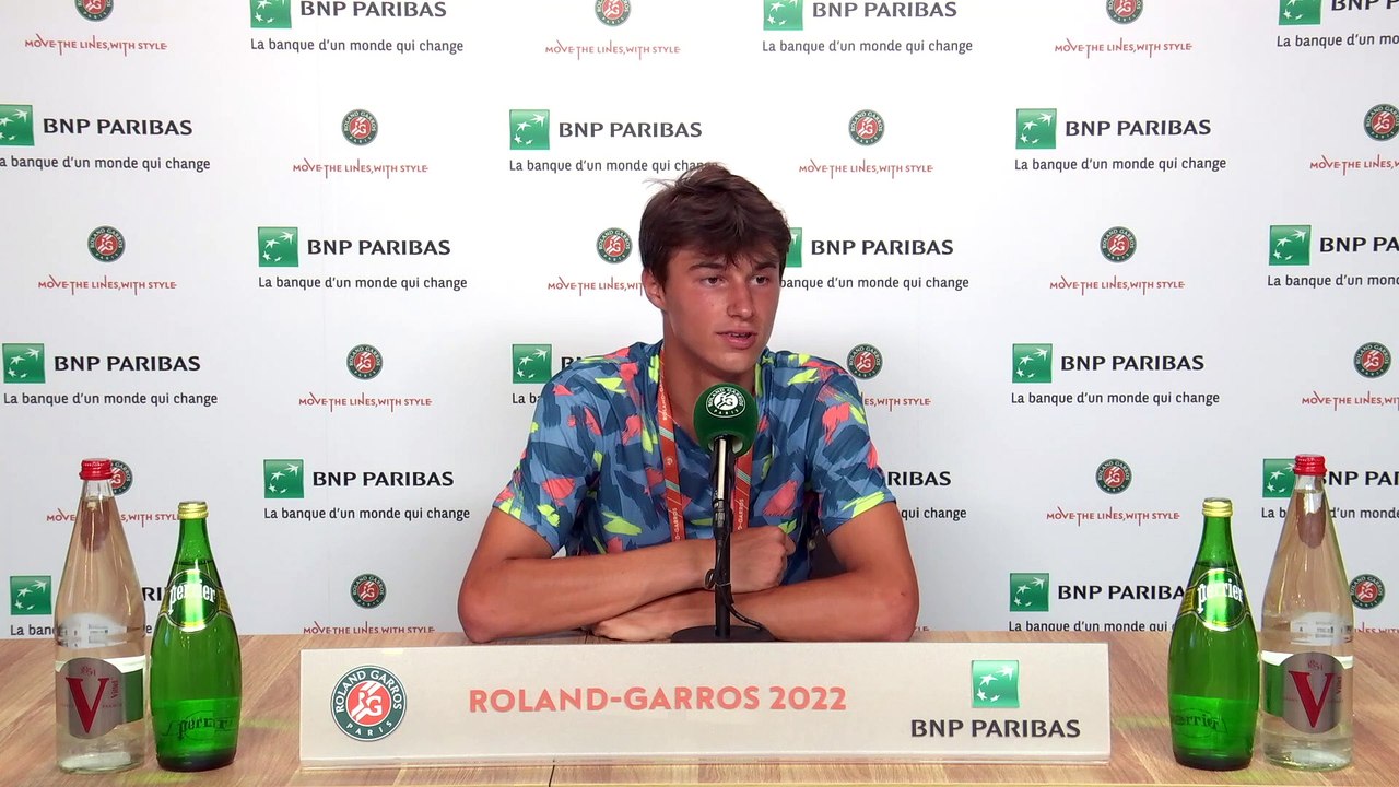 Roland-Garros (Juniors) 2022 - Gabriel Debru : "J'ai la finale des Juniors samedi et la Bac de français le 16 juin !"