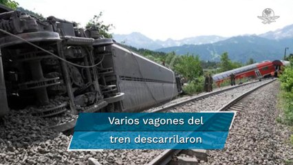 Descarrila tren en Alemania, hay cantidad "indeterminada" de heridos y algunos muertos