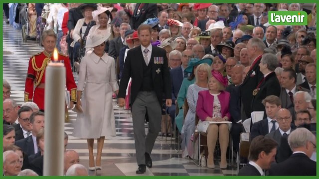 Jubile de la reine Elizabeth : Harry et Meghan présents à la messe