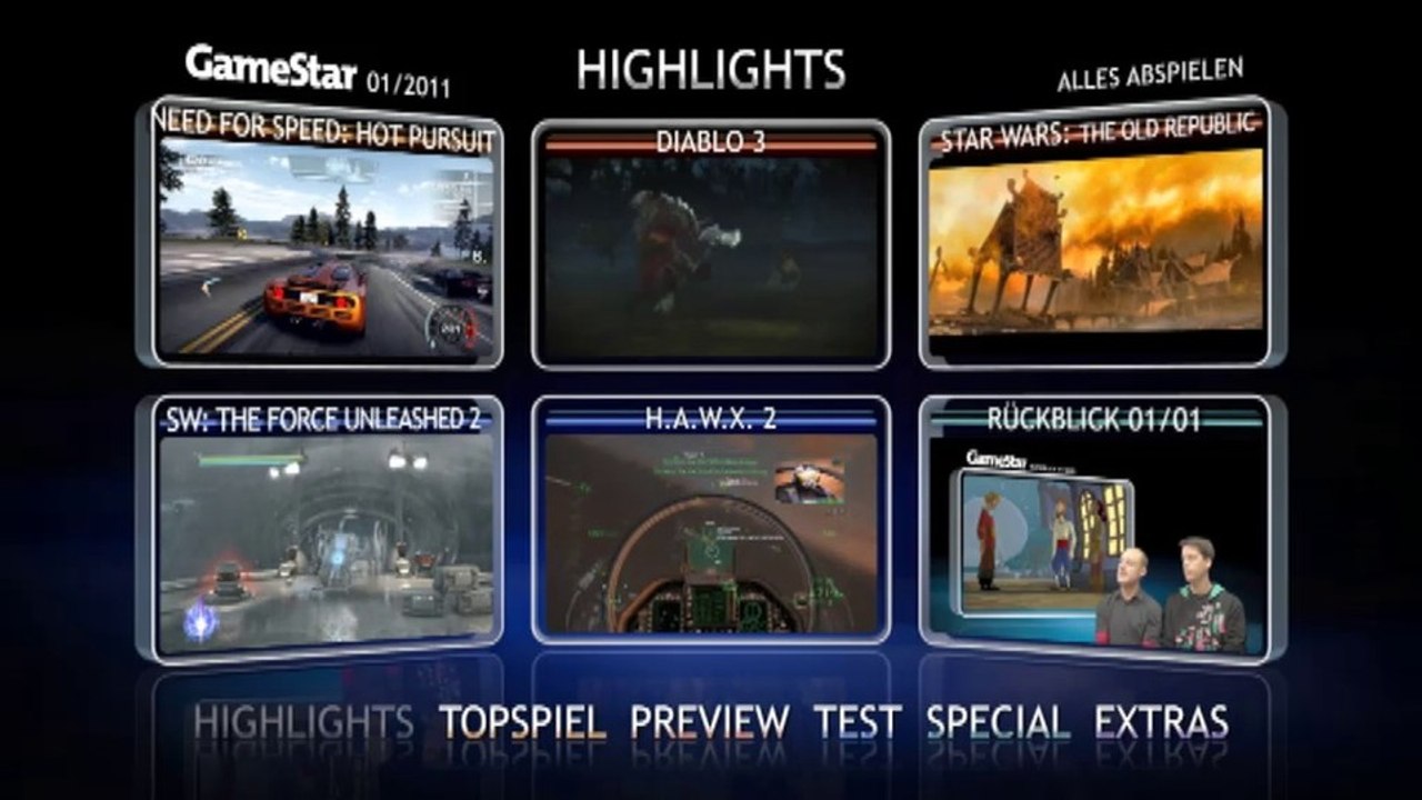 Video-Highlights 01/2011 - Die Highlights der GameStar-DVD