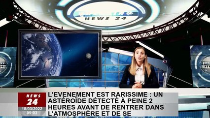 L'événement est extrêmement rare : un astéroïde a été découvert à peine 2 heures avant de rentrer da