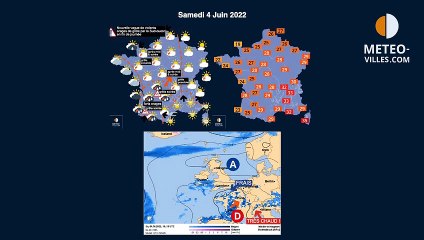 prévisions météo du vendredi 3 juin 2022