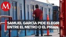 Samuel García propone quitarle fondos al PRI y PAN para usarlos en el Metro