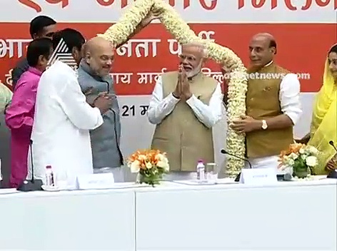 നരേന്ദ്ര മോദിയെ പാര്‍ലമെന്ററി പാര്‍ട്ടി നേതാവായി ഇന്ന് തെരഞ്ഞെടുക്കും