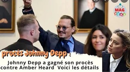 Johnny Depp a gagné son pro@cès contre Amber Heard