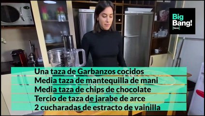 Camila Soriano receta de cookies saludables